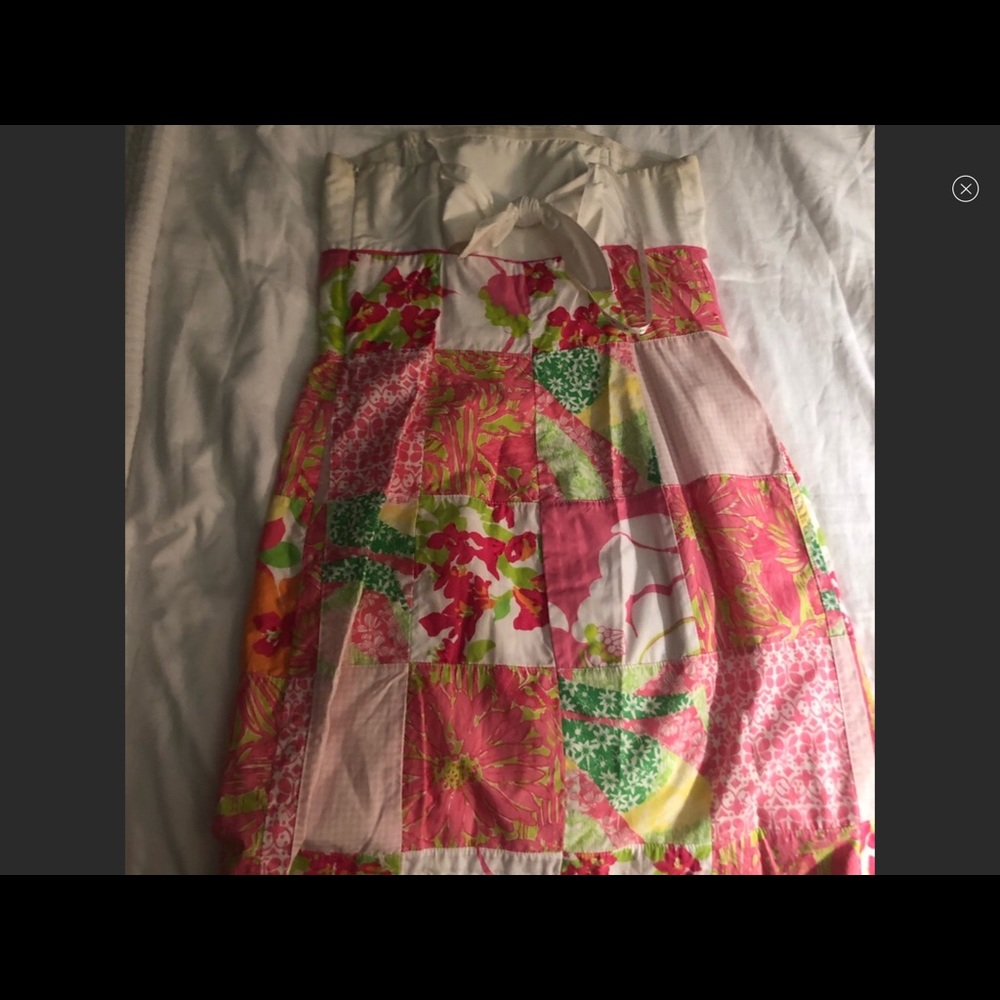 Lily Pulitzer Franco Strapless Patchwork Dress (0) - image 5